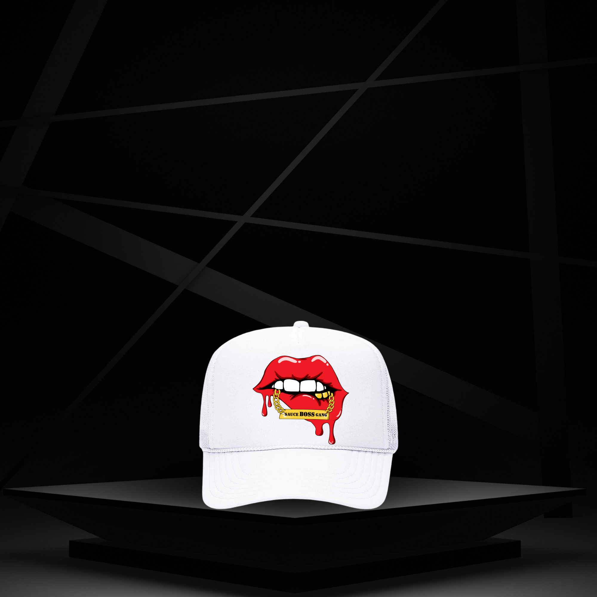 Drippy Lips Trucker Hat – Bold Street Style for those who like to stand out