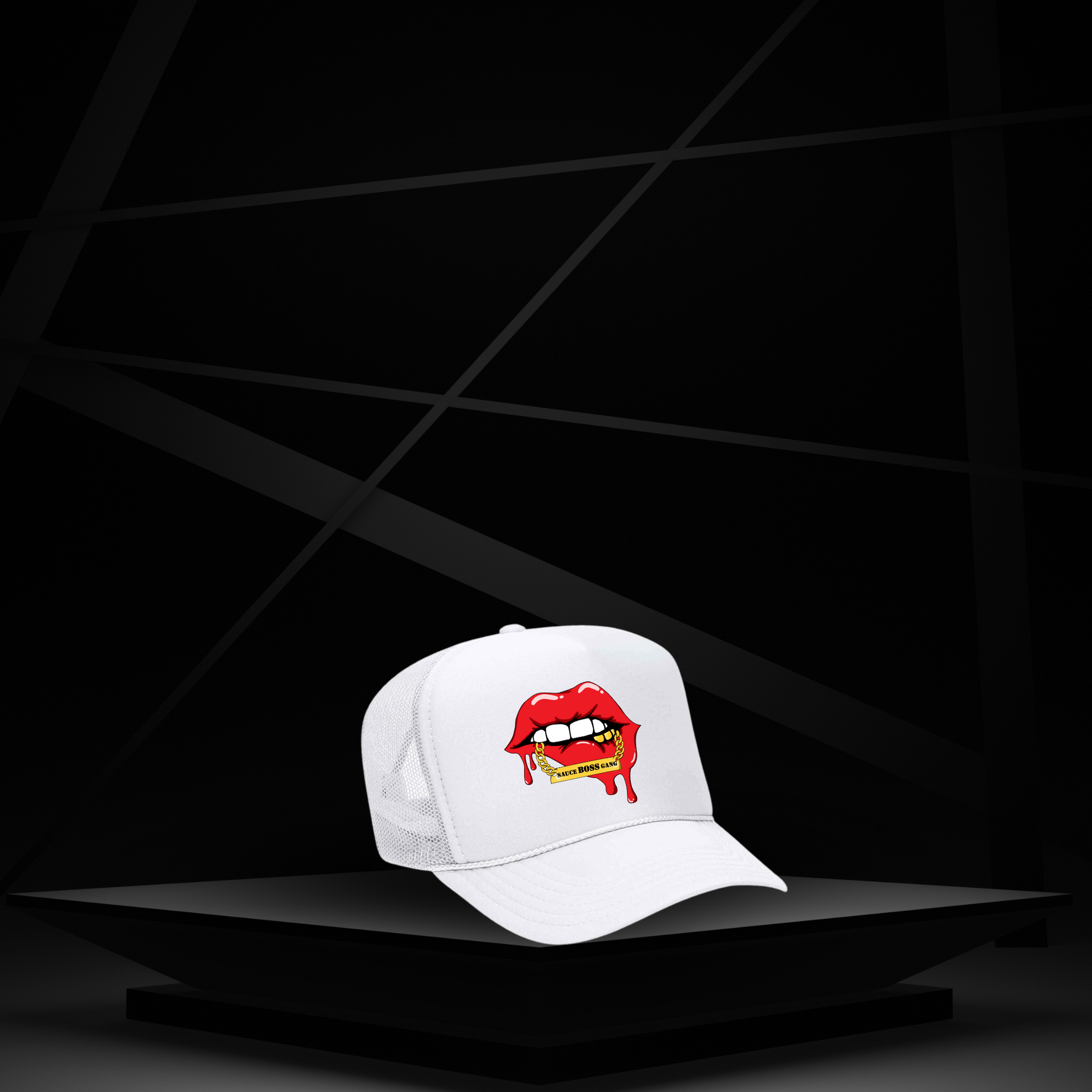 Drippy Lips Trucker Hat – Bold Street Style for those who like to stand out