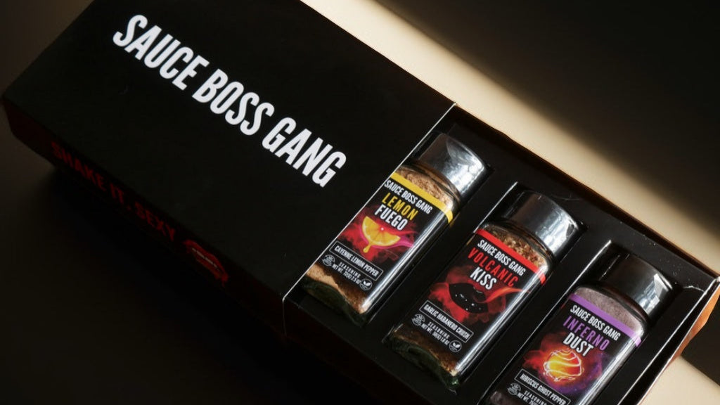 Viva La Noche seasoning set birds eye view.