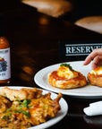 Sauce Boss Gang mustardseed scorpion pepper hot sauce on eggs benedict.