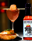Sauce Boss Gang mustardseed scorpion pepper hot sauce on egg sandwhich.
