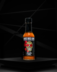 Coffin garlic habanero vegan hot sauce  bottle front view