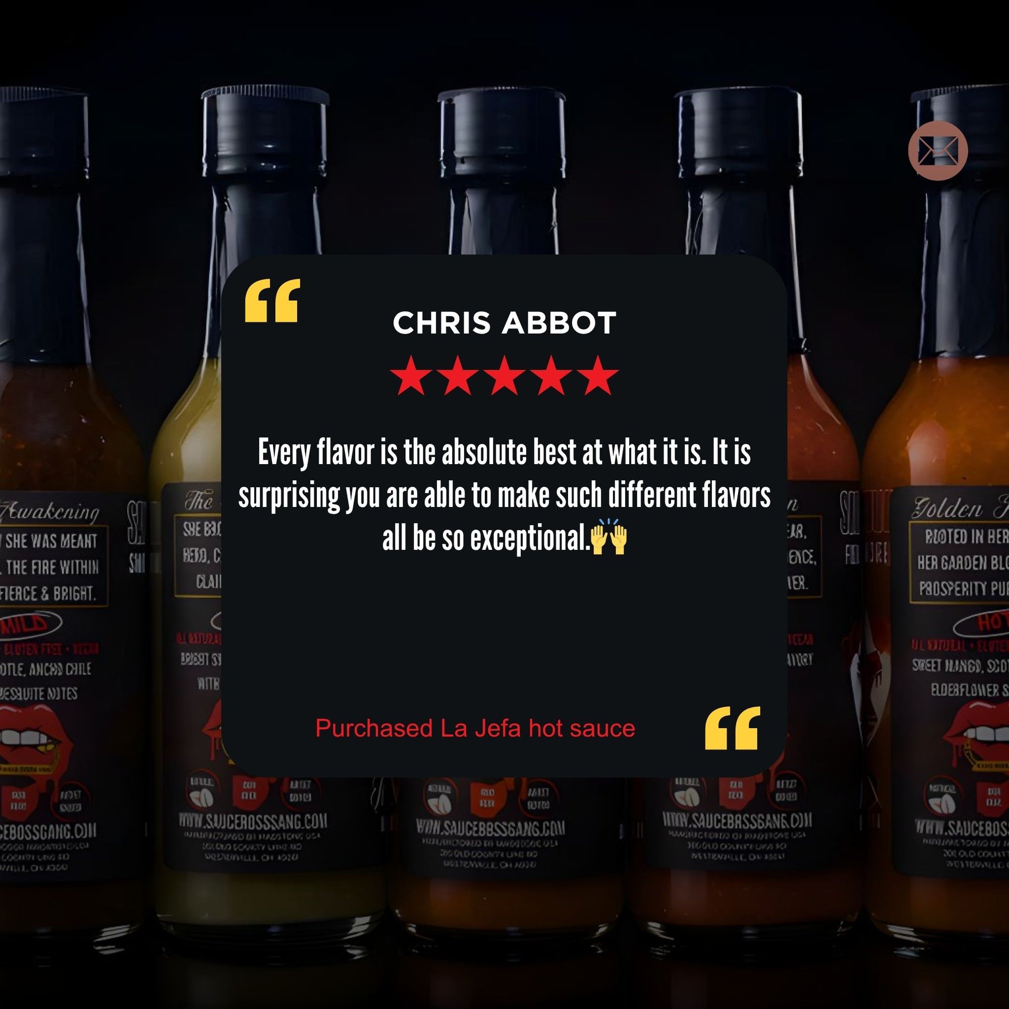 Customer review of Sauce Boss Gang