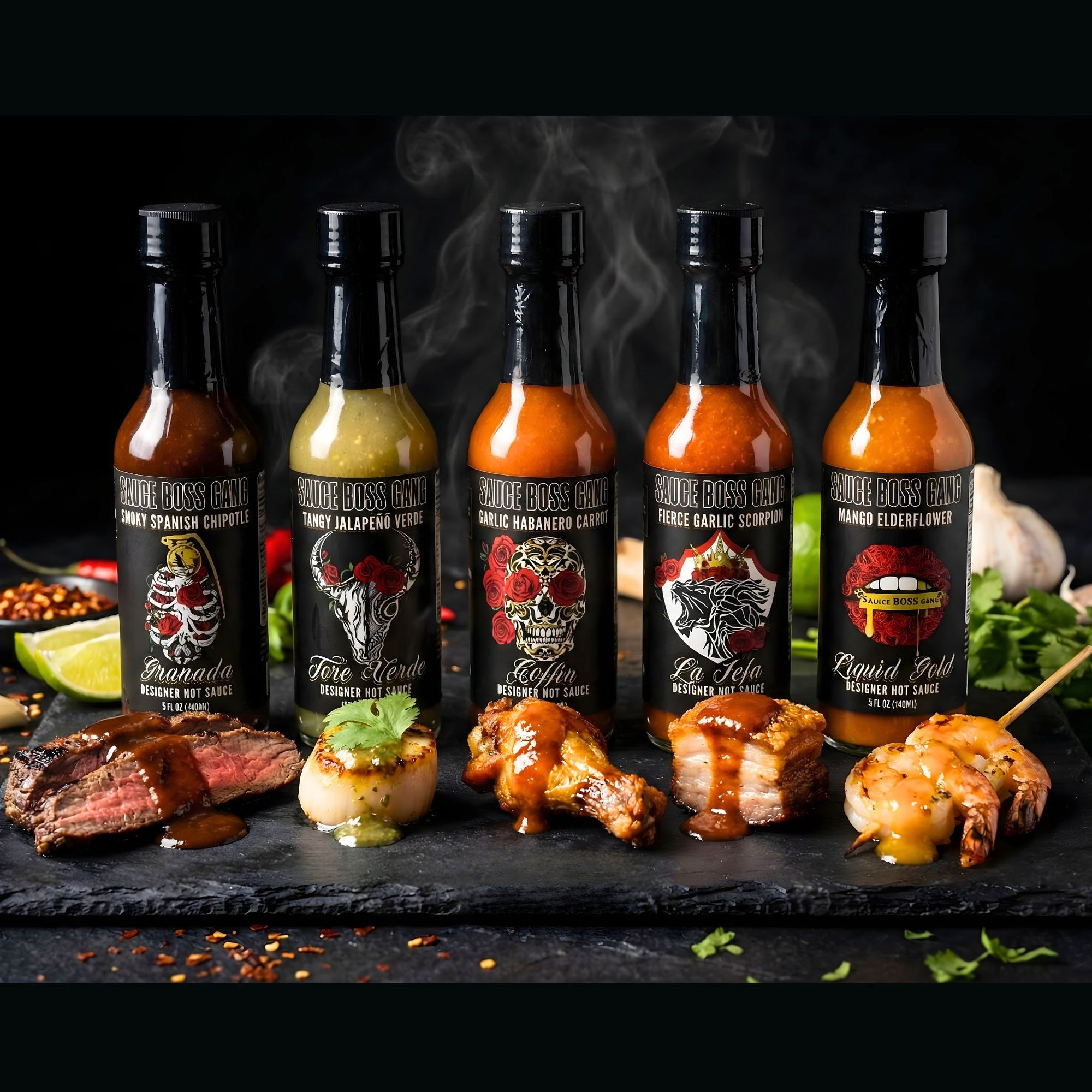 Hot sauce lineup