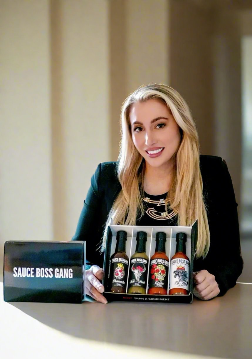 Nicole DiTommaso owner of Sauce Boss Gang hot sauce headshot.