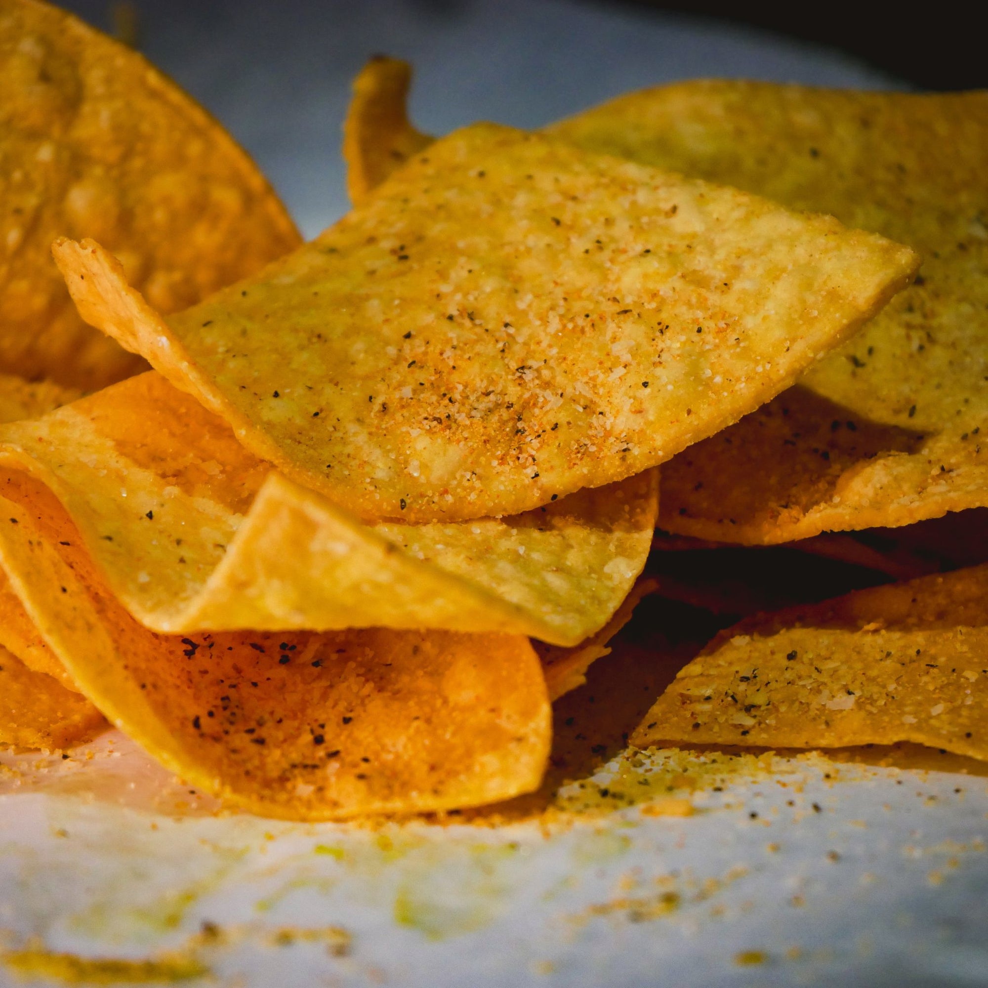 Sauce Boss Gang lemon pepper tortilla chips.